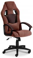 Кресло DRIVER флок/ткань, коричневый, 6/24. Фото №1