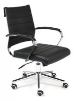 Кресло CITY-LOW кож/зам, черный фото Кресло CITY-LOW кож/зам, черный