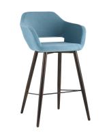 Стул барный Саймон велюр пыльно-голубой. Фото №1