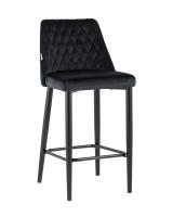 Стул полубарный Диего велюр черный фото Стул полубарный Диего велюр черный. Фото №1