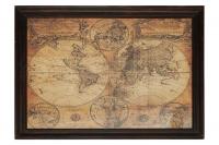 Настенный декор Secret De Maison Карта мира 9678 (Коричневый) фото Настенный декор Secret De Maison Карта мира 9678 (Коричневый)