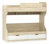 Оливия ИЧП 015.02 М5 Кровать Белое дерево, Дуб Сонома