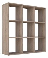 Стеллаж Polini Home Smart, древесина коричневая светлая дуб