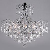 Подвесная люстра Eurosvet Crystal 10080/6 хром/прозрачный хрусталь Strotskis фото Подвесная люстра Eurosvet Crystal 10080/6 хром/прозрачный хрусталь Strotskis. Фото №1