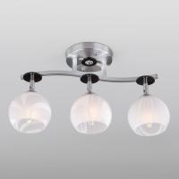 Потолочная люстра Eurosvet Polo 9643/3 алюминий/белый фото Потолочная люстра Eurosvet Polo 9643/3 алюминий/белый. Фото №1