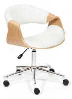 Кресло BEND  натуральный, кож/зам белый фото Кресло BEND  натуральный, кож/зам белый. Фото №1