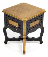 Столик Secret De Maison FUMO ( mod. ND-027) дерево манго, 38x46, этническая роспись