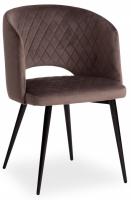 Кресло WIND (mod. 717) ткань/металл, 55х55х80 см, высота до сиденья 48 см, темно-серый barkhat 14/черный (поставляется по 4 шт)