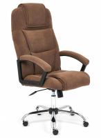 Кресло BERGAMO (хром) флок , коричневый, 6 фото Кресло BERGAMO (хром) флок , коричневый, 6. Фото №1