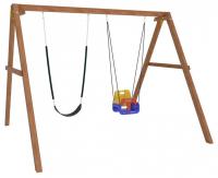 Качели детские Р911-15, коричневый фото Качели детские Р911-15, коричневый. Фото №1