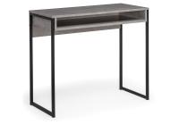 Стол, Лео Лофт бетон / матовый черный фото Стол, Лео Лофт бетон / матовый черный. Фото №1