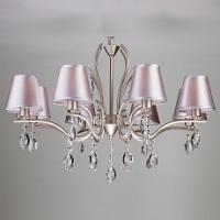 Подвесная люстра Eurosvet Aurelia 10089/8 сатин-никель/прозрачный хрусталь Strotskis фото Подвесная люстра Eurosvet Aurelia 10089/8 сатин-никель/прозрачный хрусталь Strotskis. Фото №1