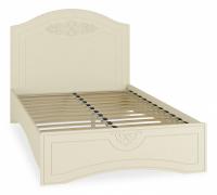 кровать 2000*1200 Ассоль плюс АС-111К с ламелями и комплектом опор ваниль