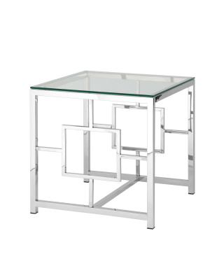 Журнальный столик 55*55 БРУКЛИН серебро фото Журнальный столик 55*55 БРУКЛИН серебро. Фото №2