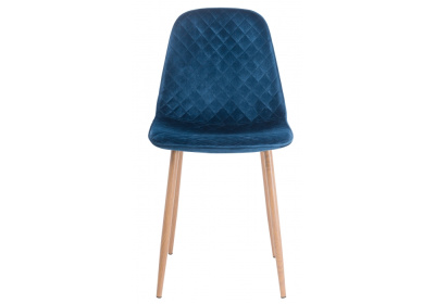 Стул Capri dark blue / wood. Фото