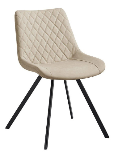 Стул C-931 белый/матовый черный. Фото №1