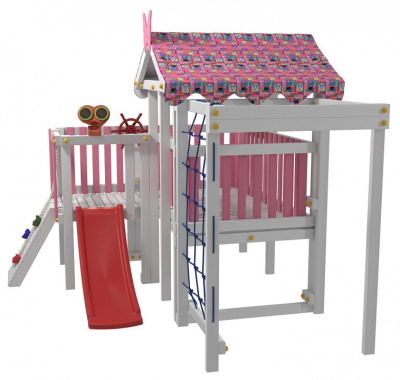 Комплекс игровой ДК9Р, розовый, серый. Фото