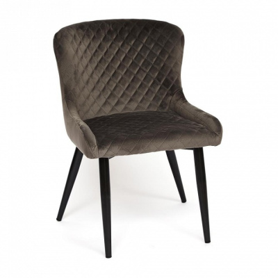 Стул SANSA ( mod.DC-2140 ) металл/вельвет, 50,5*61,5*80 см, серый вельвет (поставляется только по 2 шт). Фото №2