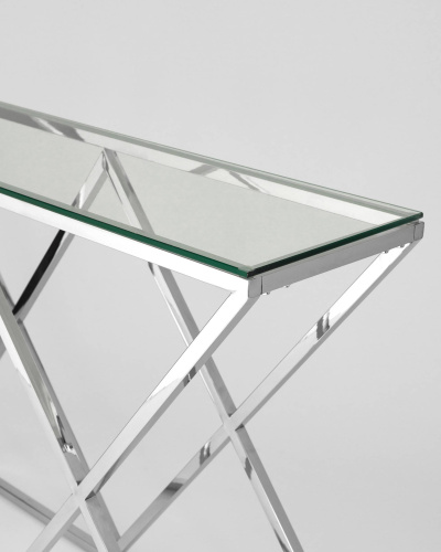 Консоль ИНСИГНИЯ 115*30 серебро. Фото №6