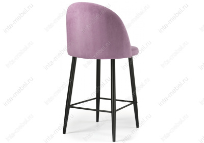 Барный стул Амизуре лавандовый / черный матовый фото Барный стул Амизуре лавандовый / черный матовый. Фото №4