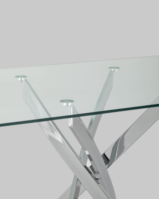 Стол обеденный Варна 120*80 стеклянный. Фото