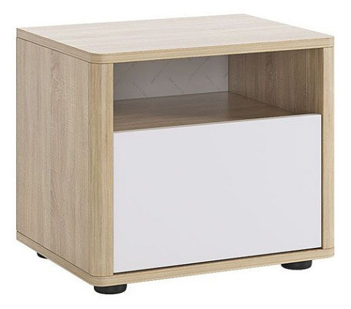 Зара Тумба прикроватная дуб сонома/белый. Фото №1
