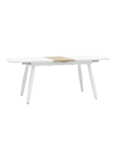 Стол обеденный Чикаго раскладной 160-200*90 белый. Фото №1