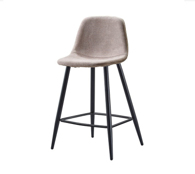 Стул полубарный 350S бежевый/черный. Фото №2