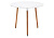 Стол деревянный Lorini 80 white / wood