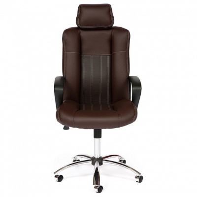 Компьютерное кресло OXFORD хром кож/зам, коричневый/коричневый перфорированный, 36-36/36-36/06 (id:  ) фото Компьютерное кресло OXFORD хром кож/зам, коричневый/коричневый перфорированный, 36-36/36-36/06 (id:  ). Фото №2