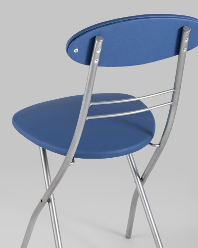 Стул складной М8-01 Компакт синий. Фото №8