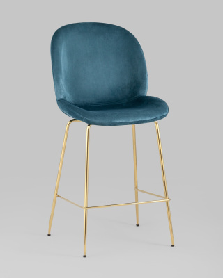 Стул полубарный Beetle со спинкой маренго. Фото