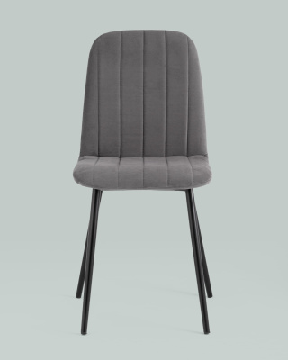 Стул Easy велюр темно-серый. Фото №5