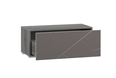 Тумба Summit НМ 011.86-01, Софт Графит, Ясень Анкор темный. Фото