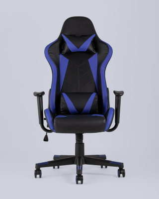 Кресло игровое TopChairs Gallardo синее фото Кресло игровое TopChairs Gallardo синее. Фото №5
