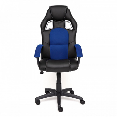 Компьютерное кресло DRIVER кож/зам/ткань, черный/синий, 36-6/10 (id:  ). Фото №2