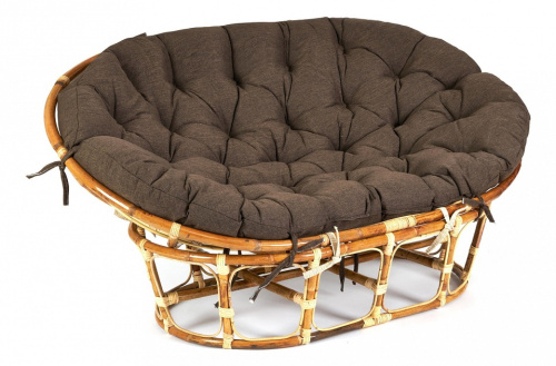 Кресло MAMASAN ECO SKIN  / с подушкой / Natural (натуральный), ткань Коричневый, 3М7-147. Фото №1