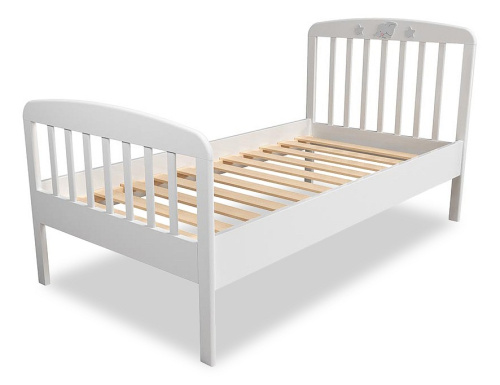 (Сильва) НМ 041.06 Кровать Лилу  Слоники / белый / серый. Фото №1