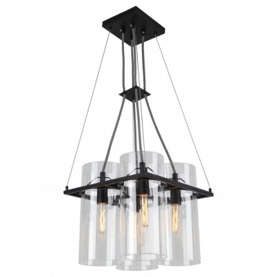 Подвесная люстра Arte Lamp Piatto A8586SP-4BK фото Подвесная люстра Arte Lamp Piatto A8586SP-4BK. Фото №2