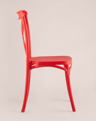 Стул Кроссбэк пластиковый красный. Фото
