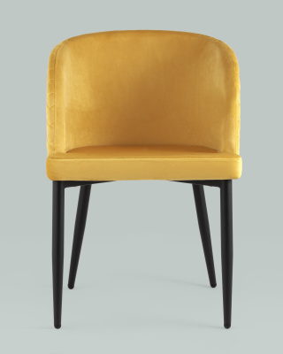 Стул Оскар велюр оранжевый. Фото