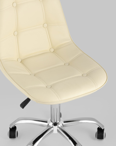 Стул офисный Тейлор экокожа бежевый. Фото №9