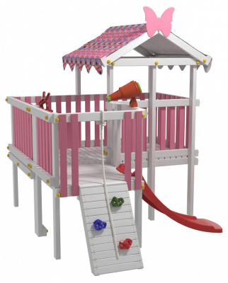 Комплекс игровой ДК8Р, розовый, серый фото Комплекс игровой ДК8Р, розовый, серый. Фото №5