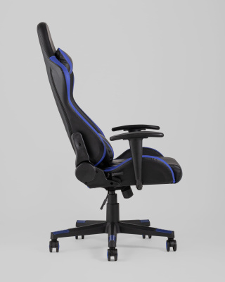 Кресло игровое TopChairs Gallardo синее фото Кресло игровое TopChairs Gallardo синее. Фото №4