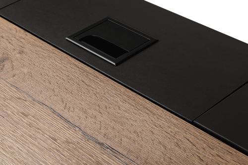 Стол рабочий лофт дуб табак графит . Фото №12