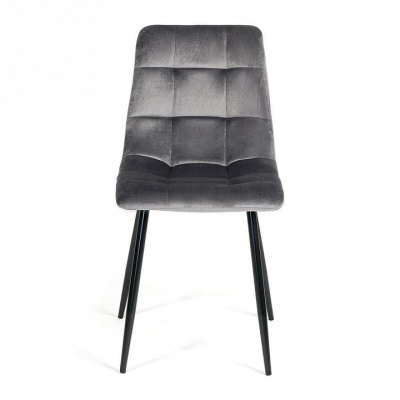 Стул  CHILLY (mod. 7094) металл/вельвет, 45 х 55 х 87,5 см, серый/черный, G062-40 (поставляется по 4 шт) фото Стул  CHILLY (mod. 7094) металл/вельвет, 45 х 55 х 87,5 см, серый/черный, G062-40 (поставляется по 4 шт). Фото №2