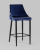 Стул полубарный Коби велюр синий фото Стул полубарный Коби велюр синий. Фото №3