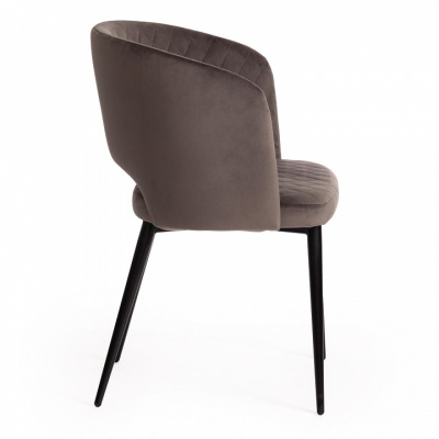 Кресло WIND (mod. 717) ткань/металл, 55х55х80 см, высота до сиденья 48 см, темно-серый barkhat 14/черный (поставляется по 4 шт). Фото