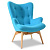 Кресло DC917 blue-голубое