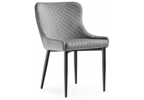 Стул Teo light gray / black. Фото №1